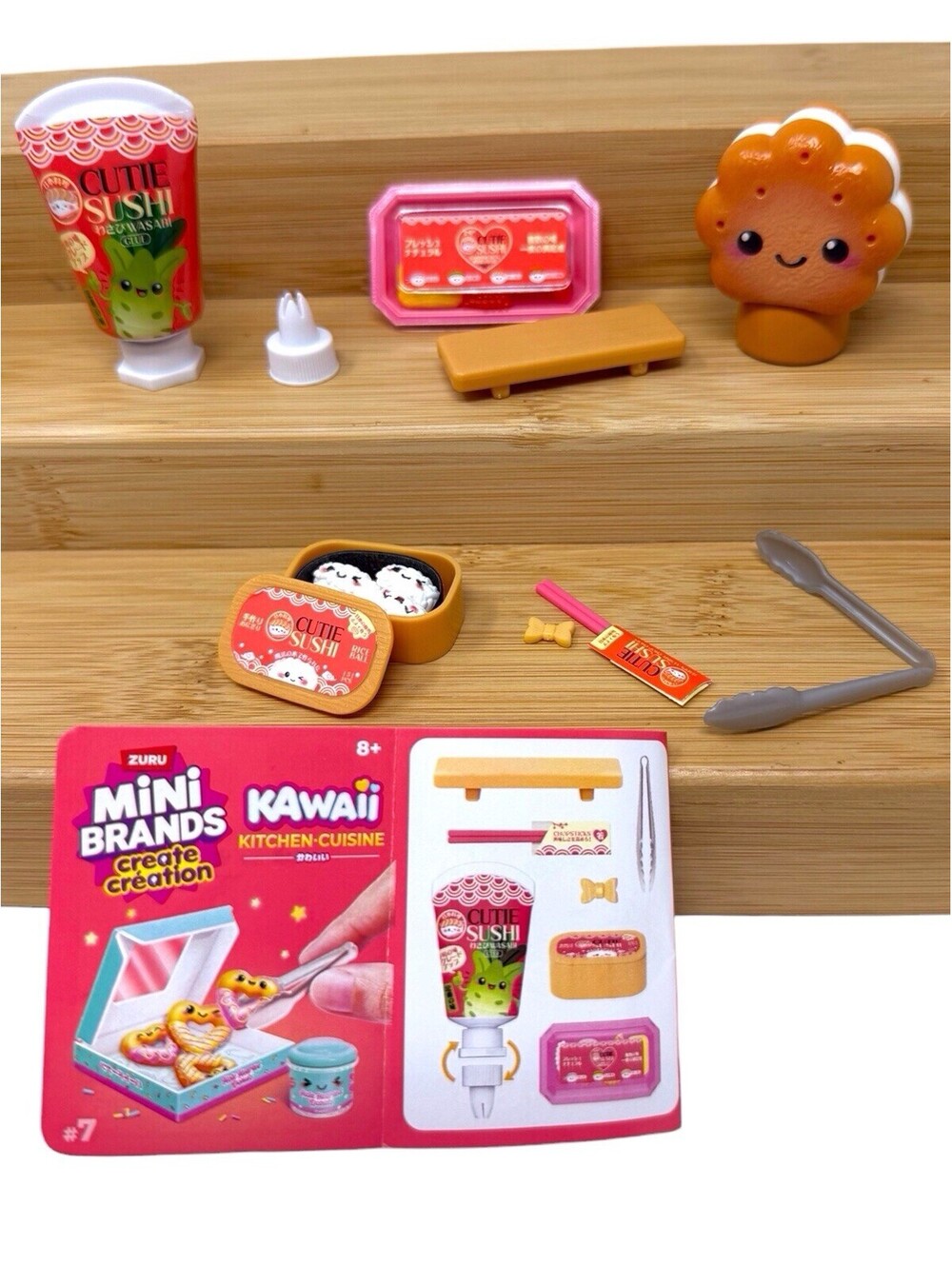 ZURU Mini Brands Create  Kawaii Cutie Sushi New Open Bal